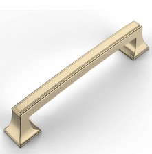 Amerdeco 6pc Brushed Gold Cabinet Pulls. 5  Hole Center. New