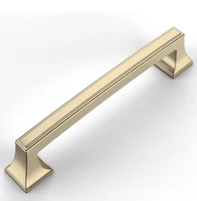 Amerdeco 6pc Brushed Gold Cabinet Pulls. 5” Hole Center. New