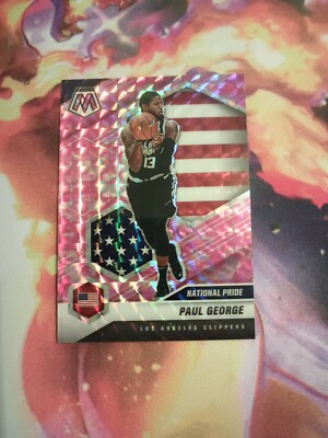 ニュージャージー SP 2020-21 PAUL GEORGE PANINI MOSAIC #255 NATIONAL PRIDE PINK SP CARD