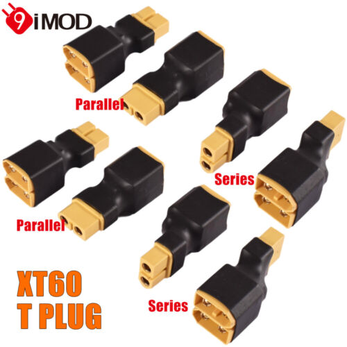 Enchufe de batería RC LiPo XT60 T serie paralela adaptador conectores hembra/macho - Imagen 5 de 39