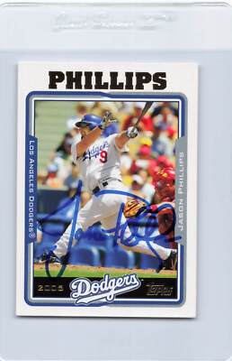 2005 Topps #UH69 Jason Phillips Dodgers Signed Auto *J2679