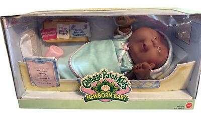 NIB CABBAGE PATCH KIDS DOLL 12'' 1998 MATTEL 20235 NEWBORN BABY AA Whitney 12/31