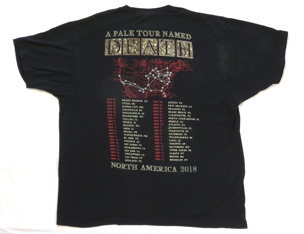 Ghost T Shirt 2018 A Pale Tour Named Death USA Dates Heavy Metal