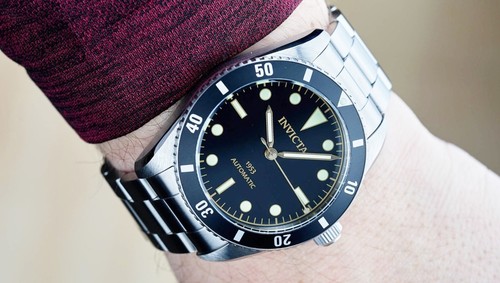 NEW INVICTA 1953 PRO DIVER MEN NH35 AUTOMATIC 40MM BLACK DIAL WATCH REF. 31290