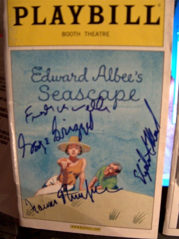 GEORGE GRIZZARD FRANCES STERNHAGEN SIGNED PLAYBILL