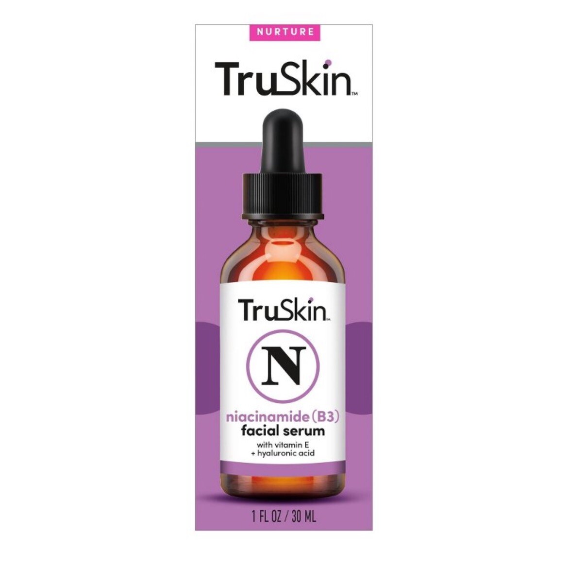 TruSkin Niacinamide Facial Serum With Vitamin E & Hyaluronic Acid - 1 fl oz