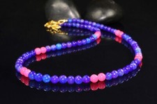 Lavender Opal Balls Necklace Gemstone Opal Jewelry Ethiopian Opal Balls Necklace