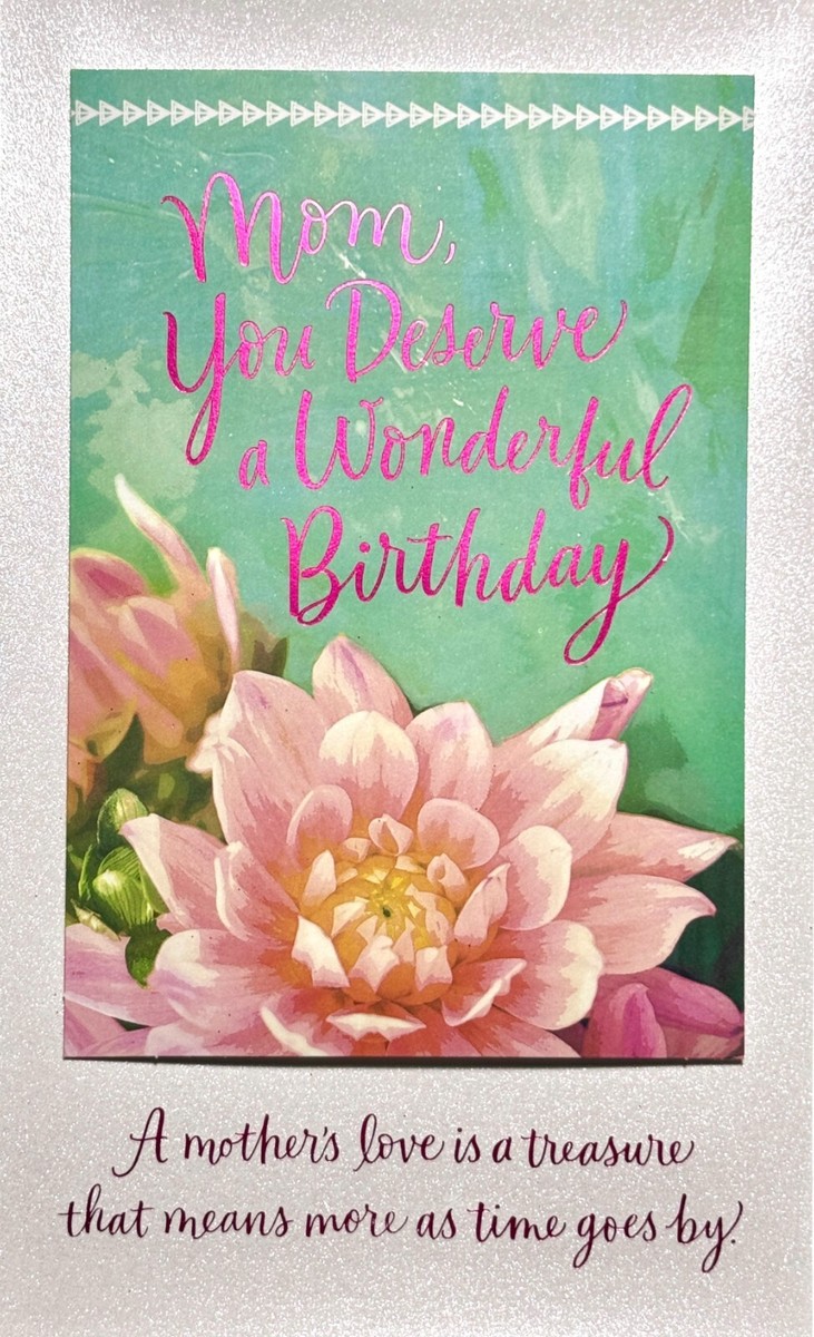 Old English Co. Wife Birthday Card Floral - Wife Birthday Floral - Pretty Greeting Cards For Women - Flowers Pink Lily Design Birthday Card For Wife From Husband | Blank Inside With