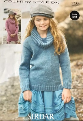 cowl neck sweater knitting pattern