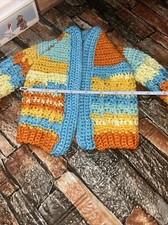 Vintage Brand New Handmade Crochet Infant Baby Sweater