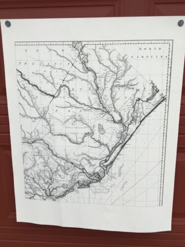 Reproduction Of Antique North Carolina Parish Map 25”x32” Wall Map - Picture 1 of 4