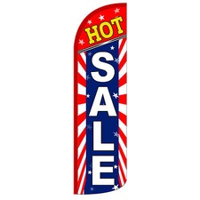 Hot Sale Flag Flutter Feather Banner Swooper Extra Wide Windless