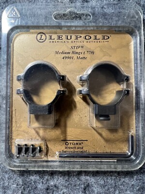 Leupold STD Medium Rings Matte  .770 High Model 49901