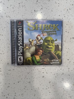 Shrek Treasure Hunt 2002 PS1 PlayStation 1 - Complete CIB With Manual - Tested!