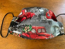 100 Cotton Mask with Little Old Red Farm Truck