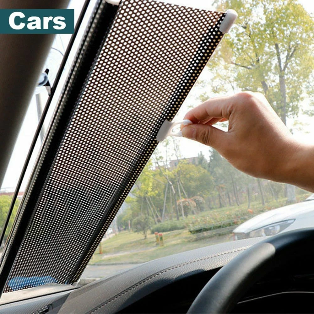 Car Roller Blinds Suction Cup Home Window Curtain Sunshade Blackout Curtain