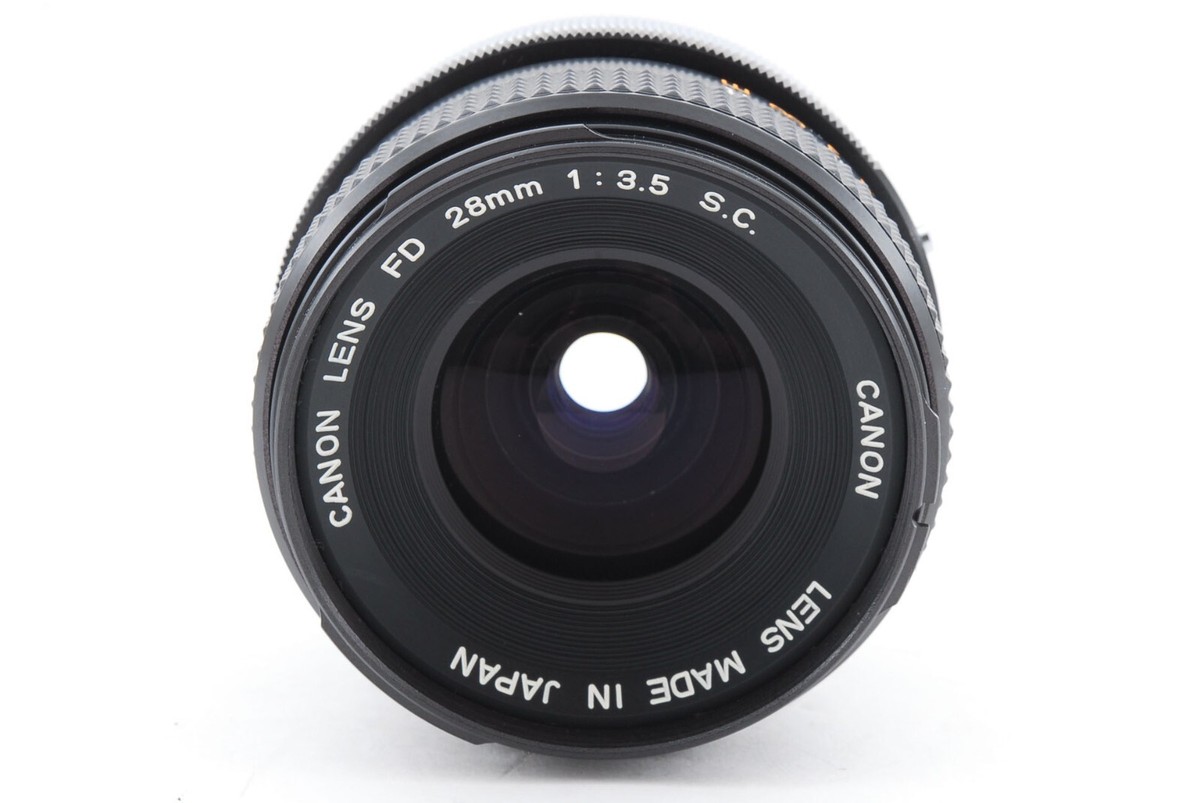 Canon FD 28mm f3.5 S.C. Wide Angle MF Lens Used Excellet From