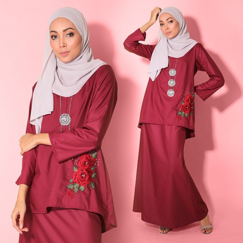 Women Muslimah LongSleeve RedVelvet 