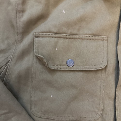 Jachs Men's Sherpa Lined Canvas Shirt Jacket (2XL, Camel) - Picture 5 of 10