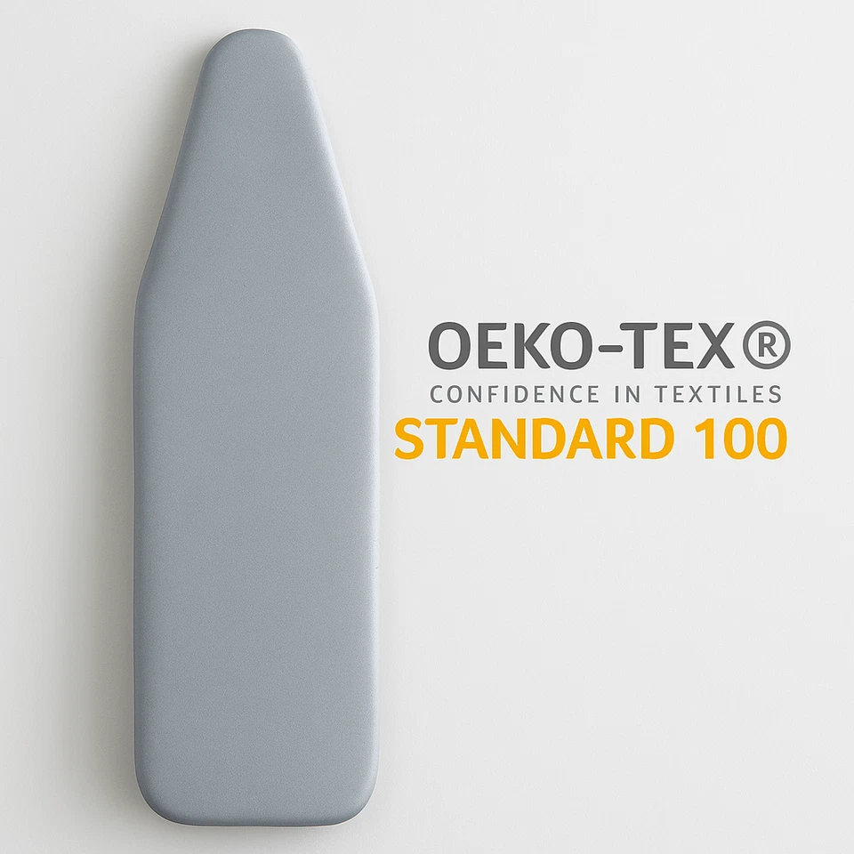 Bügelbrettbezug Baumwolle dick gepolstert hitzebeständig universal OEKO-TEX - Bild 3 von 4