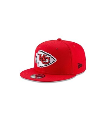 New Era Red NFL Kansas City Chiefs 9FIFTY Basic Snapback Hat Cap