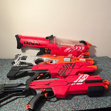 NERF Rival MXVI-1200 XVX-1200 AlphaHawk AccuStrike Blasters Lot read descrip
