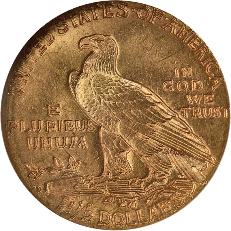 1925-D Indian Gold $2.50 NGC MS64 Great Eye Appeal Fantastic Luster - Image 2 of 4