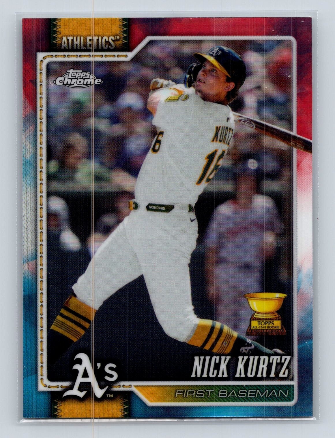 2026 Topps Chrome Nick Kurtz #63 Red White & Blue Refractor [Rookie Cup]