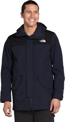 NWT The North Face City Breeze Rain Parka Aviator Navy TNF Black Men s XXL
