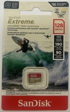 SanDisk Extreme microSDXC UHS-I Card 128GB, NO ADAPTER, CARD ONLY