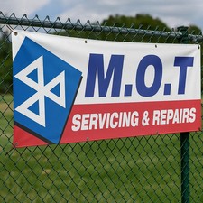 MOT SERVICING & REPAIRS BANNER GARAGE SIGN waterproof PVC with Eyelets NM005