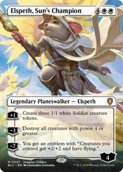 Elspeth, Sun's Champion (Borderless) - Commander: Bloomburrow