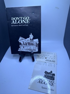 Don't Go Alone Manual & Spirit Finder IBM PC Game (no game)