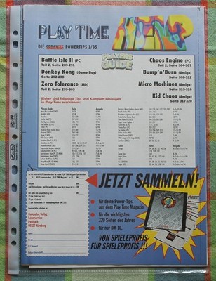Tips & Tricks aus Play Time 1/95