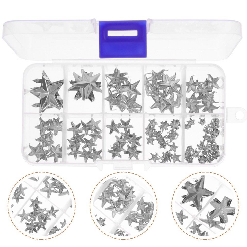 150pcs DIY Leathercraft Star Rivets Metal Studs Rivets Decorative | eBay UK
