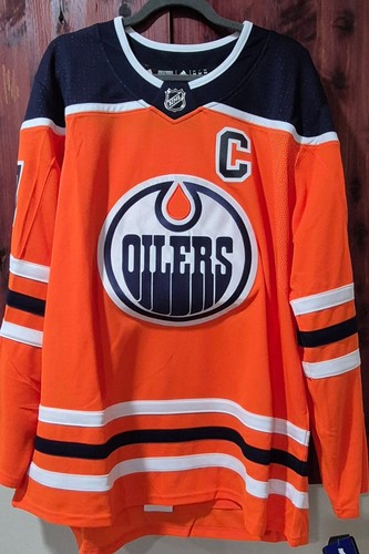 Adidas Connor McDavid Edmonton Oilers Authentic Jersey Mens 54 NWT