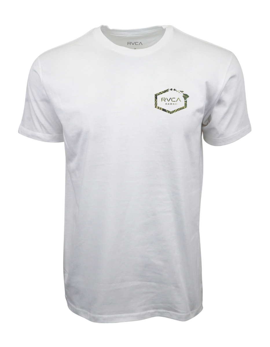 RVCA HAWAII ISLAND MENS MAP T SHIRT WHITE | eBay