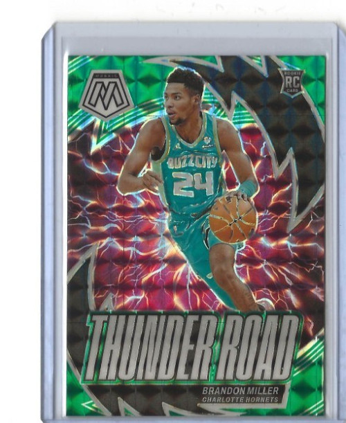 2023-24 Panini Mosaic Brandon Miller Thunder Road Mosaic Green RC #19