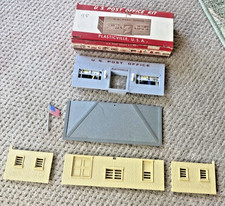 PLASTICVILLE U.S. POST OFFICE PO-1 Kit - PARTIALLY ASSEMBLED In Box - Vintage