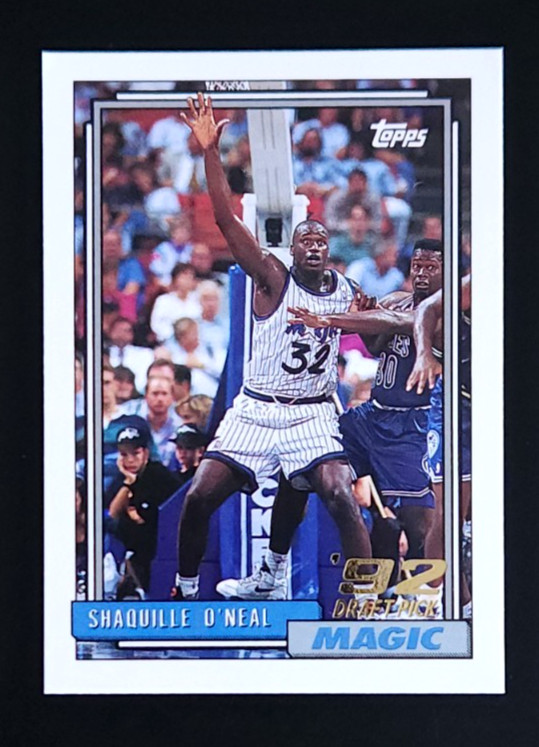 1992-93 Topps SHAQUILLE O'NEAL RC #362 Draft Pick Rookie Card Orlando Magic HOF