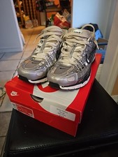 Nike P-6000 Metallic Silver Sneakers CN0149-001 Size 9 B23
