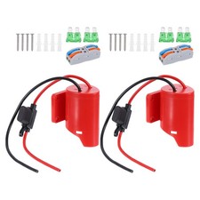 Battery Adapter Converter for 12V Battery with Wire Terminal, 2 Set 26pcs, Red