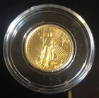 A 1993 US Mint  American Eagle 1/10 Ounce Gold Bullion Coin. $5 Dollar Gold Coin
