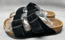 Birkenstock Sandal 37 US 6-6.5 Arizona Black Suede Made in Germany