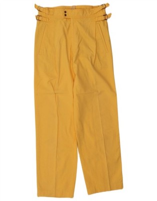 Bogner Damen Straight Freizeithose W28 L28 Gelb Baumwolle CO02