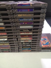 NES LOT-Torn Labels/Cracked Cartridges*Tested Working*(See Description)