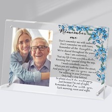 Memorial Picture Frame Sympathy Gifts for Loss of Loved One Passed Away Flower