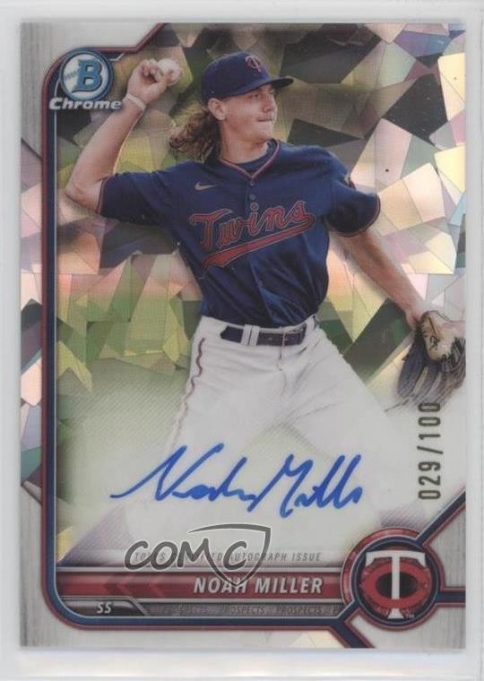 2022 Bowman Chrome Prospect Atomic Refractor /100 Noah Miller #CPA-NM Auto 10no