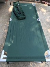 Lettino da campeggio Field & Stream verde con telaio pieghevole in alluminio borsa da trasporto 79 x 31"