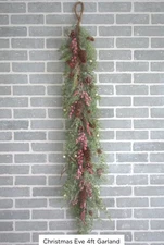 Christmas Eve Pine Pipin Swag Needles Primitive Country 4ft NEW